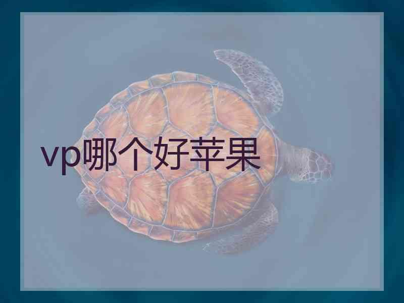 vp哪个好苹果