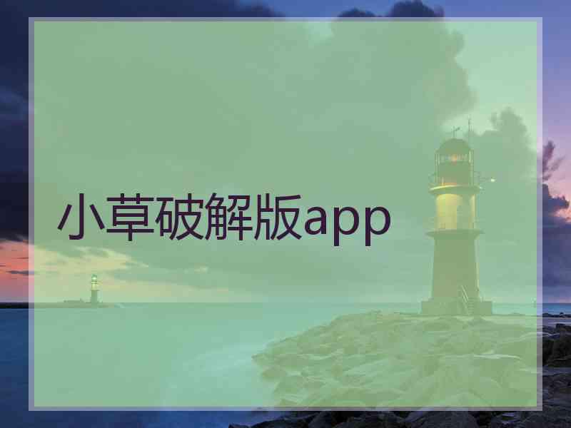 小草破解版app