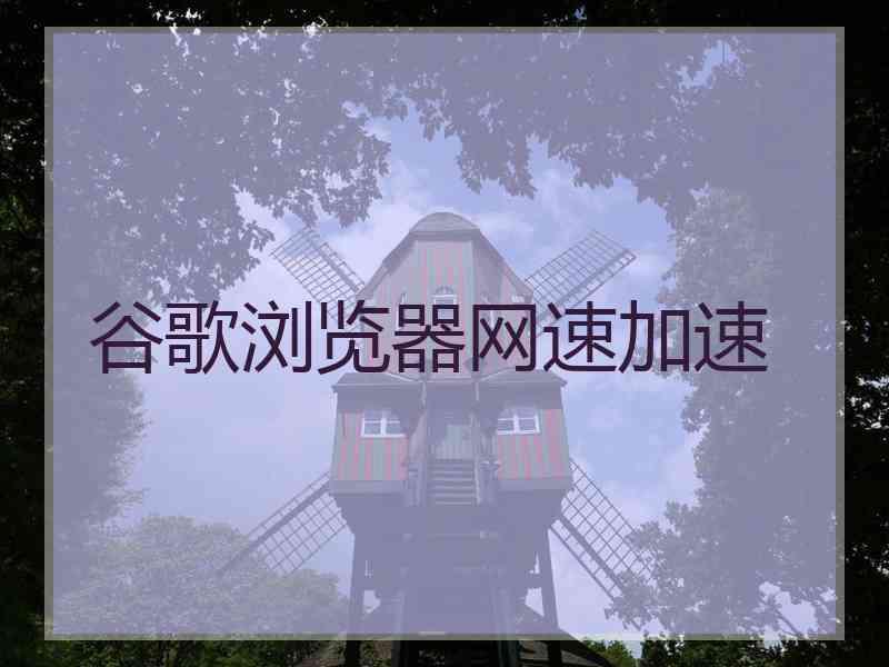谷歌浏览器网速加速
