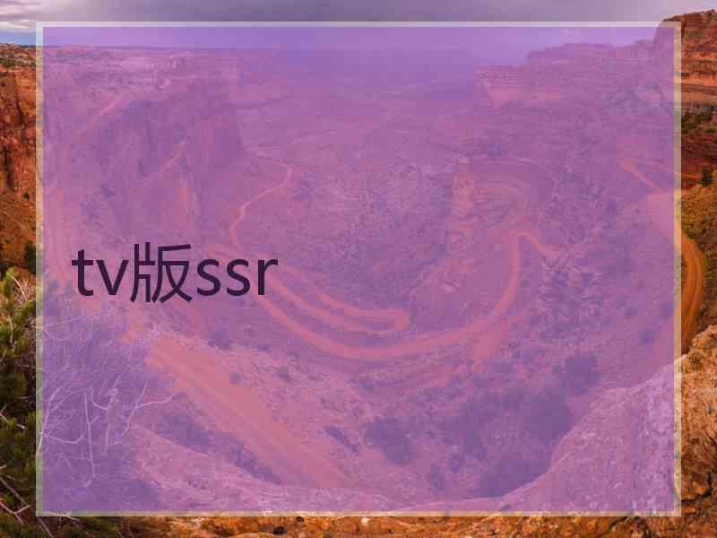 tv版ssr