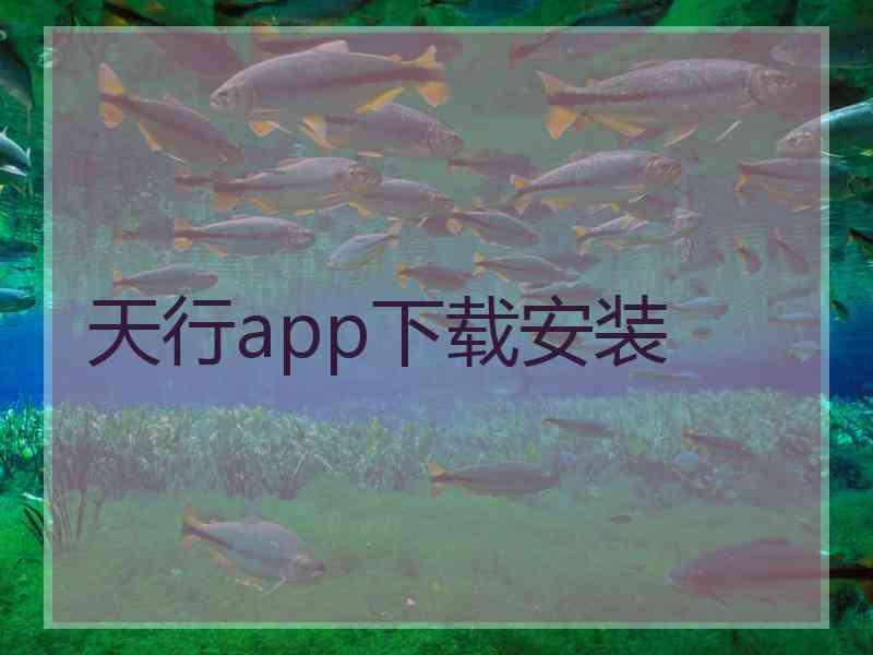 天行app下载安装