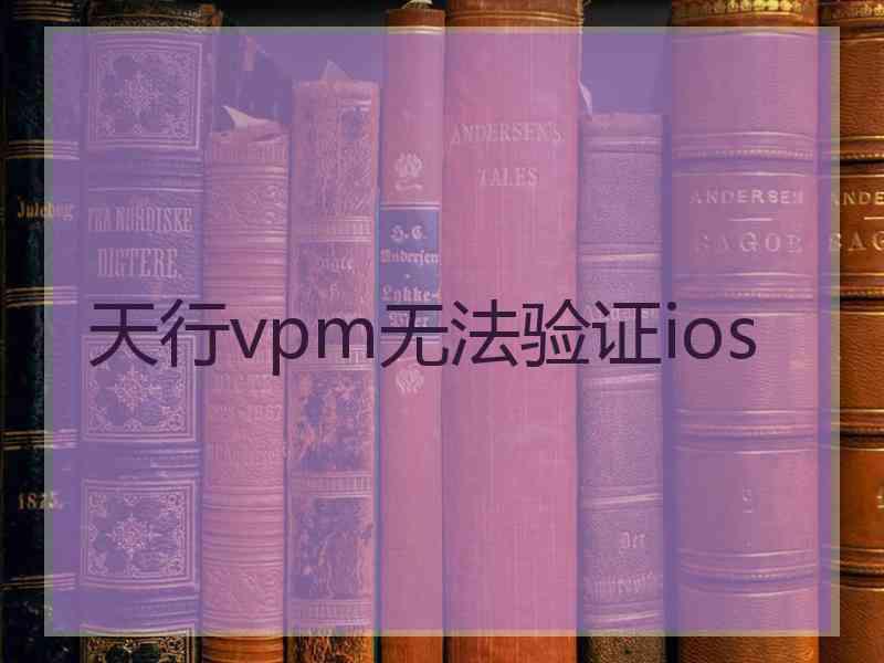天行vpm无法验证ios