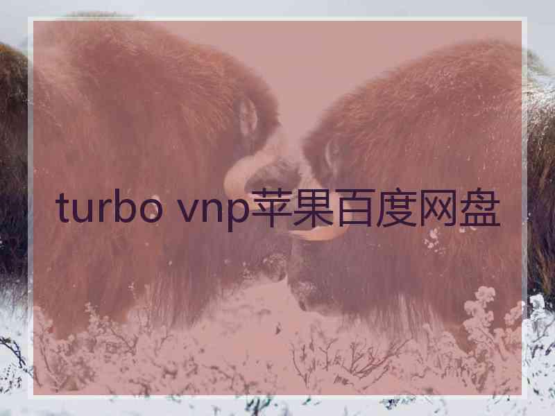 turbo vnp苹果百度网盘