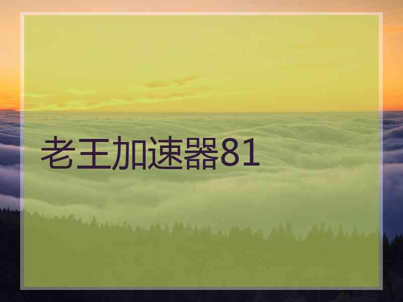 老王加速器81